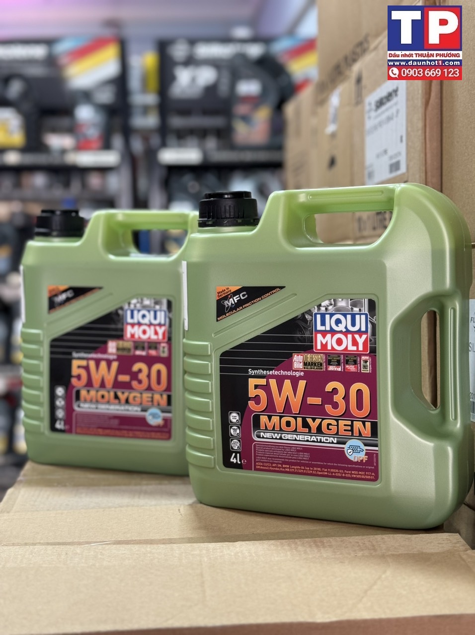 Combo 2 can nhớt Liqui Molygen 5W30 4L