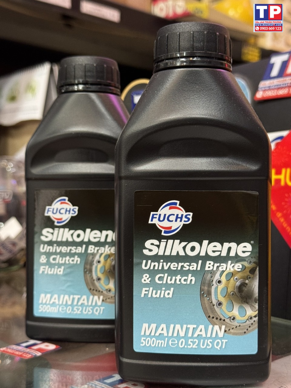 Combo 2 chai Dầu thắng Fuchs Silkolene Dot 4 500ml