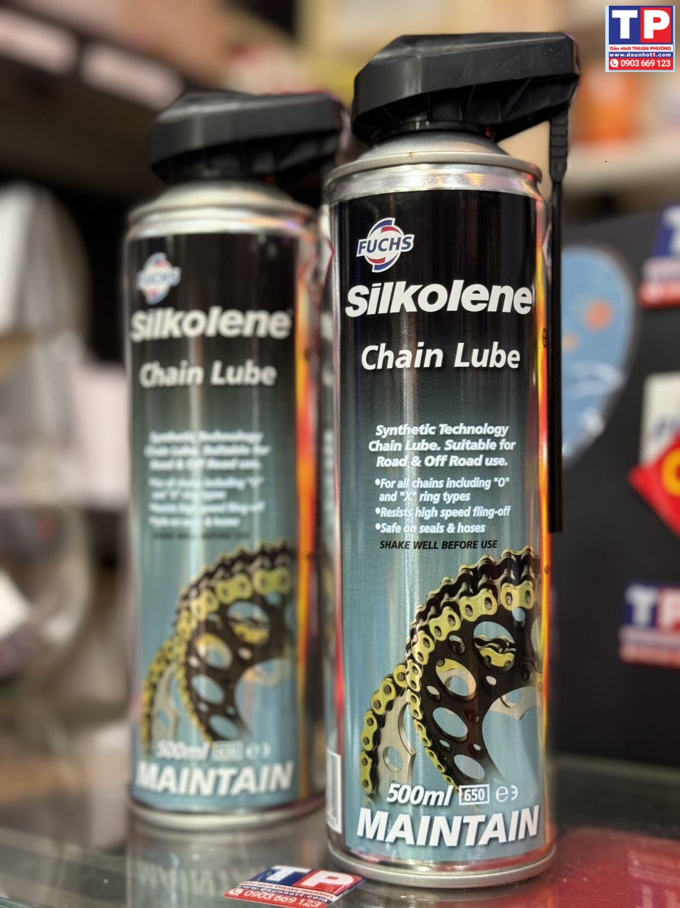 Combo 2 chai Dưỡng sên Fuchs Silkolene 500ml 
