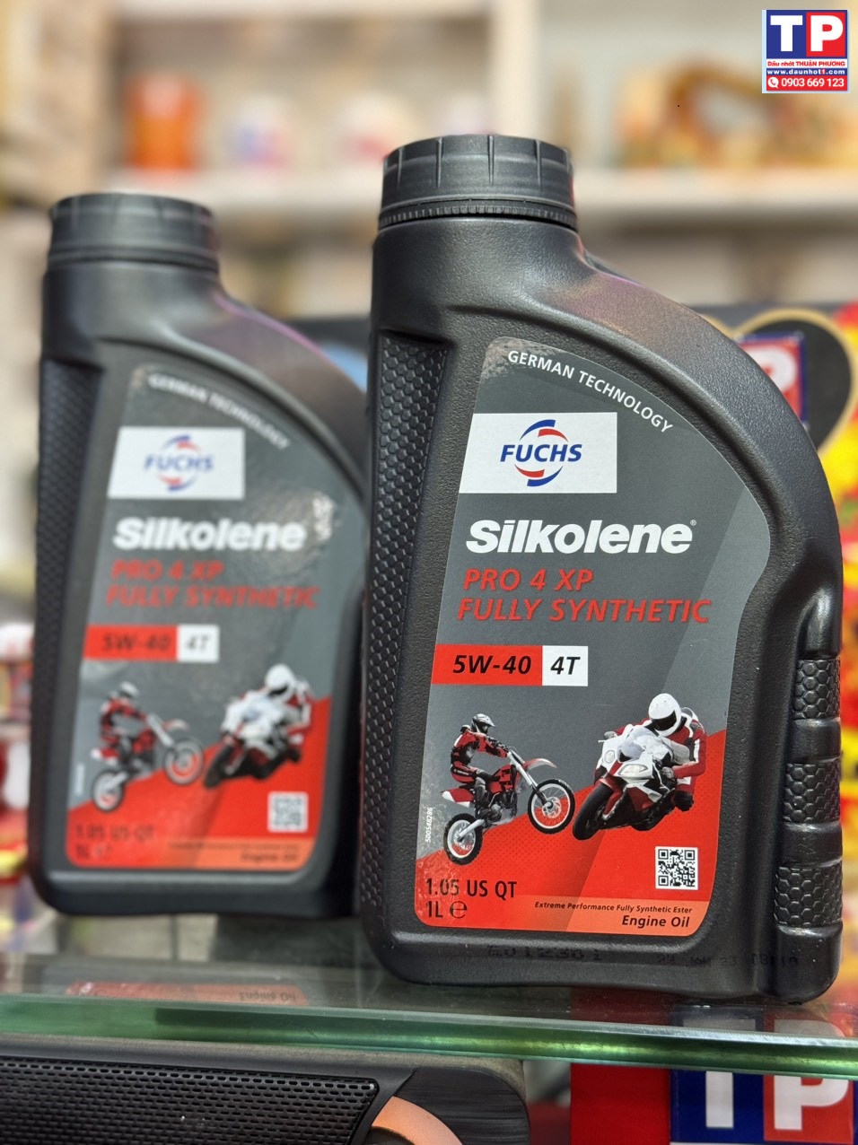 Combo 2 chai Nhớt Fuchs Silkolene Pro 4 10W30 XP 1L