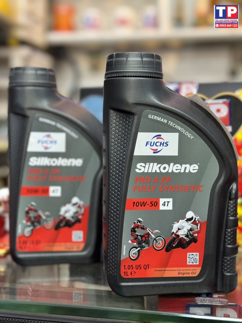 Combo 2 chai Nhớt Fuchs Silkolene Pro4 10W50 XP