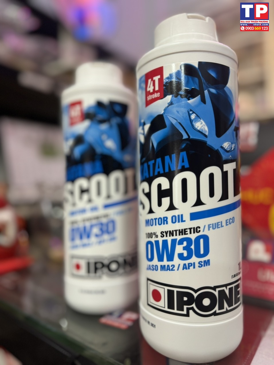 COMBO 2 chai Nhớt IPONE KATANA Scoot 0W30 1000ml