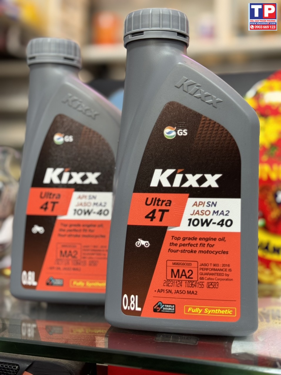 Combo 2 chai nhớt Kixx Ultra 10W40 800ml