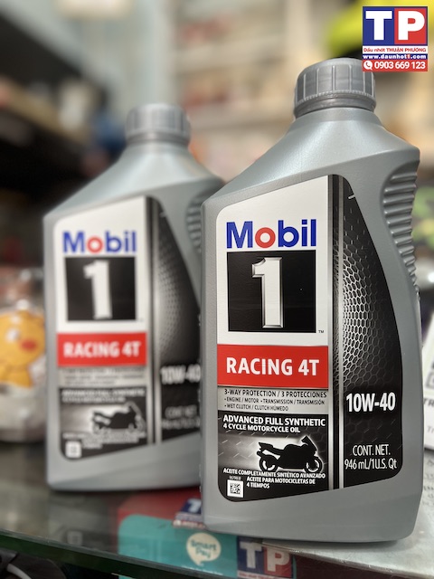 Combo 2 chai Nhớt MOBIL1 RACING 4T 10W-40