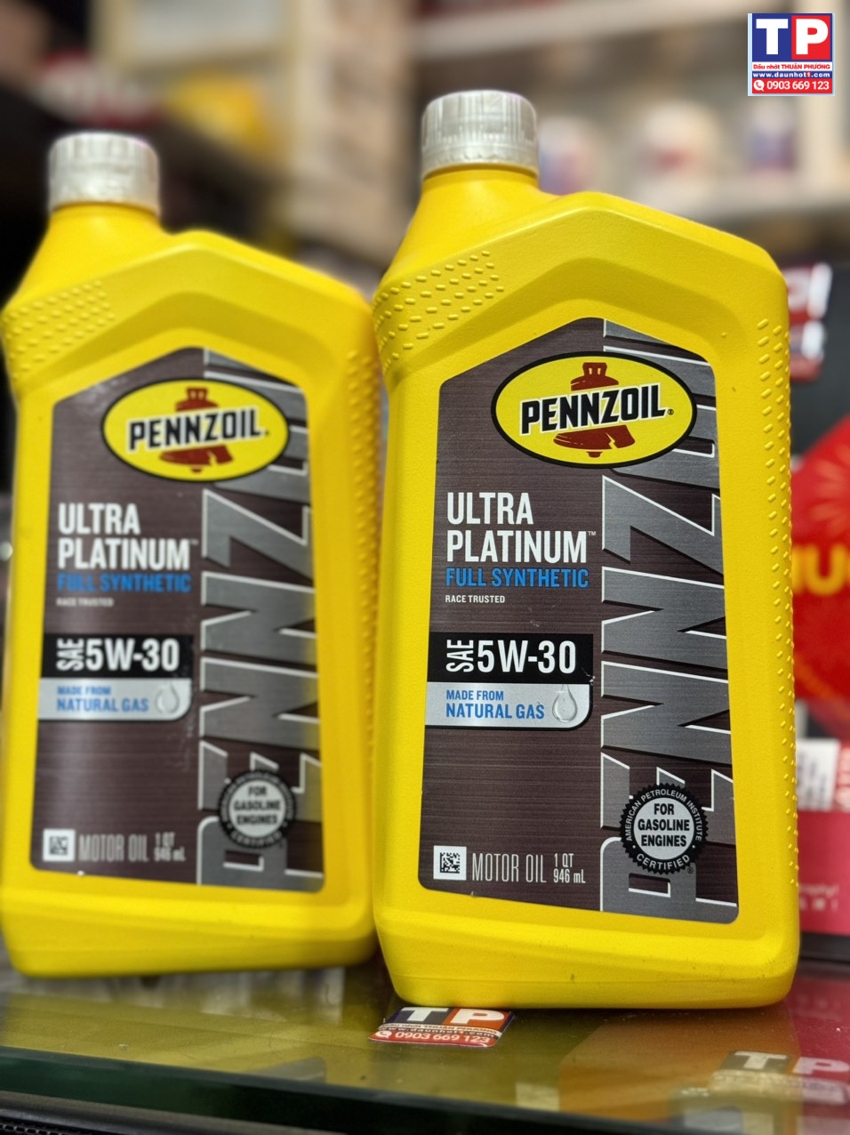 Combo 2 chai Nhot Pennzoil Ultra Platinum 5w30 946 ml