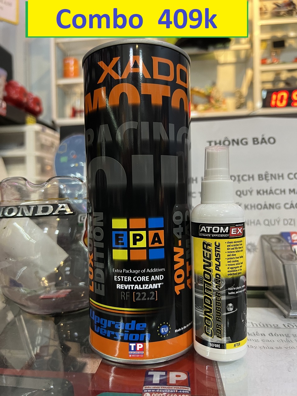 COMBO Nhớt Xado Racing 10W40 1L New