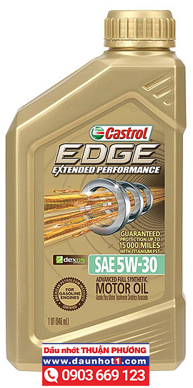 Nhớt Castrol EDGE 5W30  Nhập Mỹ 946ml