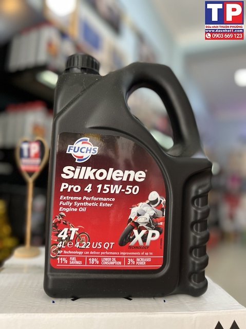 Nhớt Fuchs Silkolene Pro 4 15W50 XP 4L