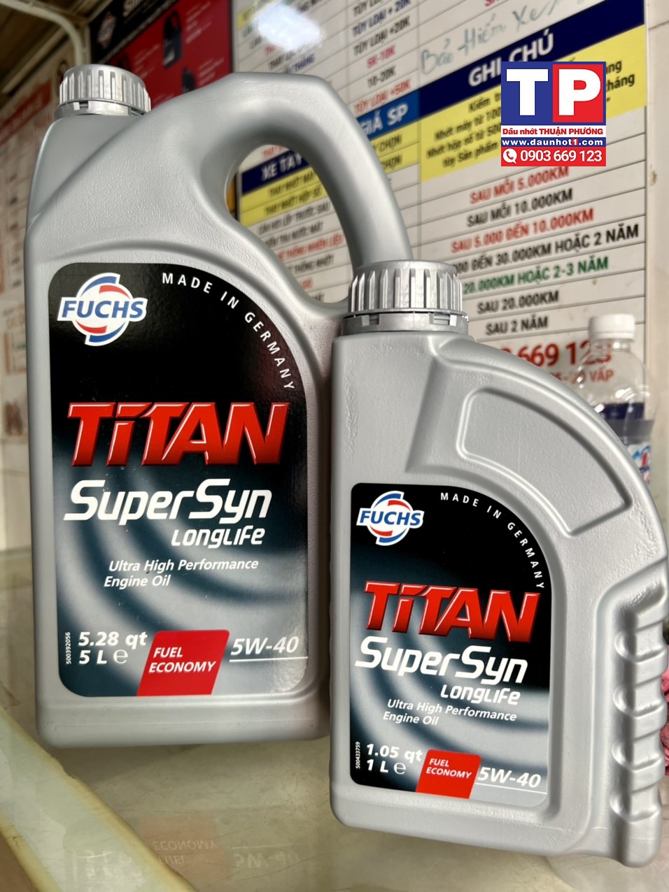Nhớt Fuchs Titan Supersyn Longlife 5W-40 5L