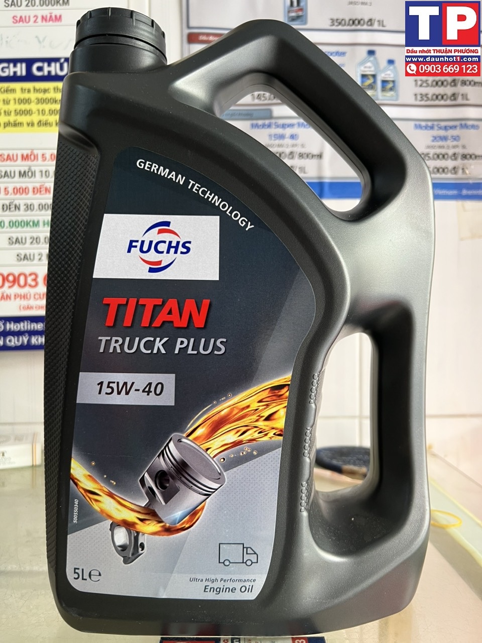 Nhớt Fuchs Titan Truck Plus 15W40 5L