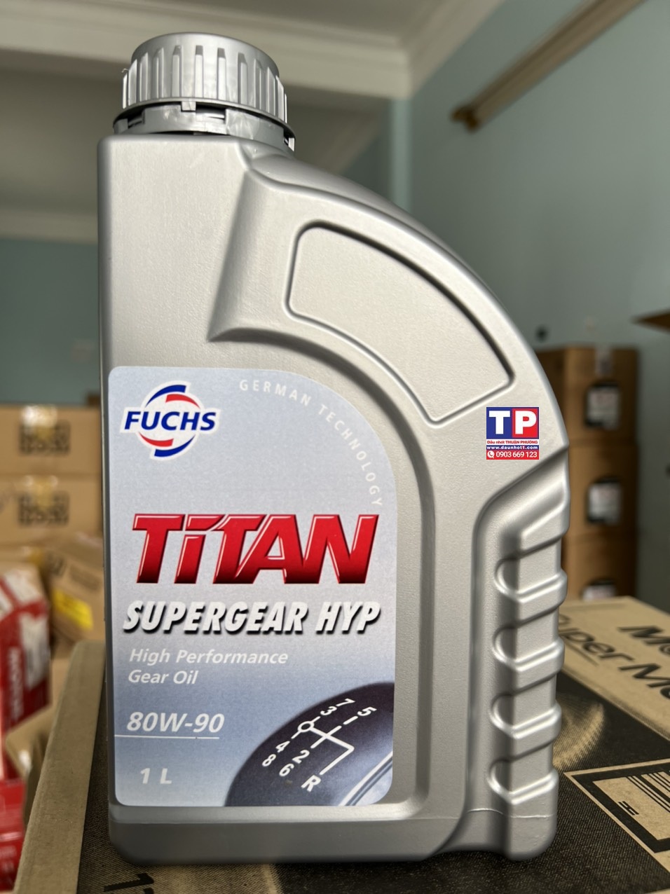 Nhớt hộp số Fuchs TITAN Supergear HYP 80W90 1L