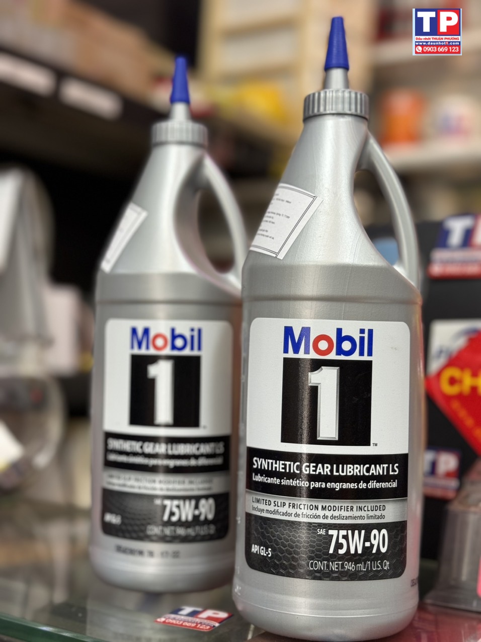 Nhớt hộp số Mobil 1 Synthetic 75W90 946ml