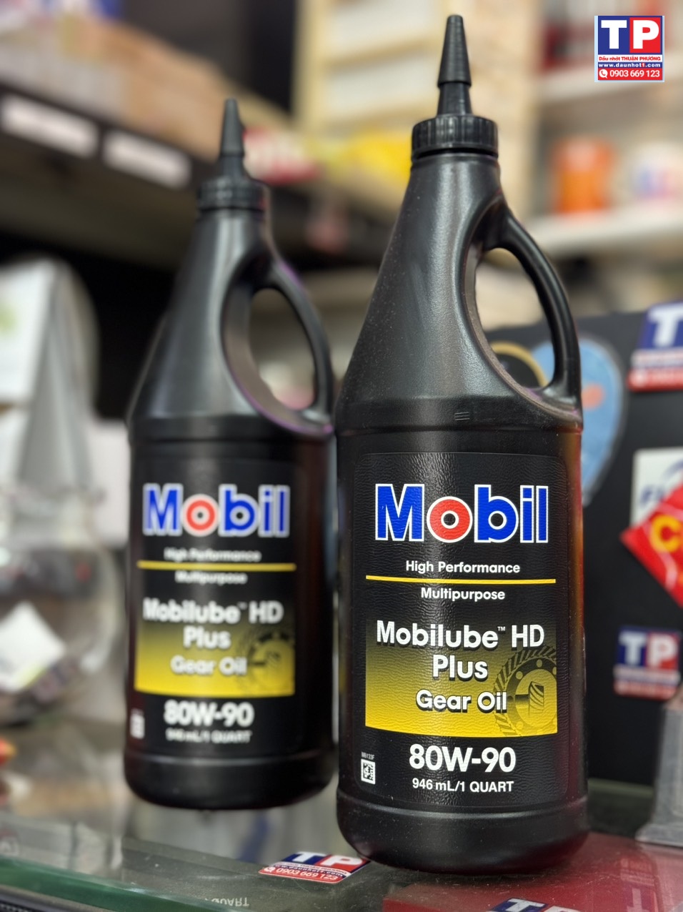 Nhớt hộp số Mobil HD 80W90 946ml