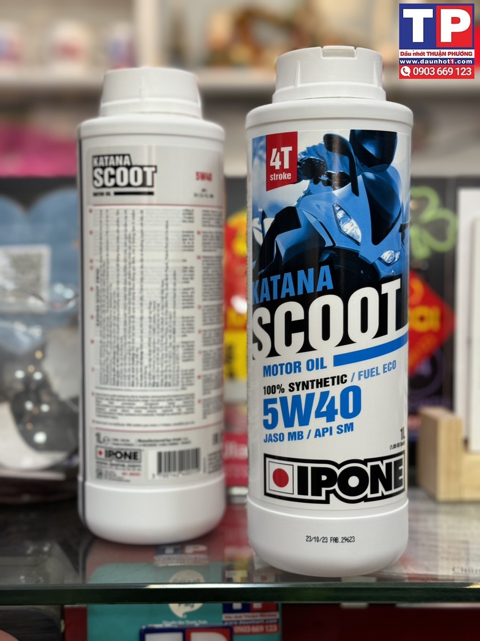 Combo 2 chai Nhớt IPONE KATANA SCOOT 5W40 1L
