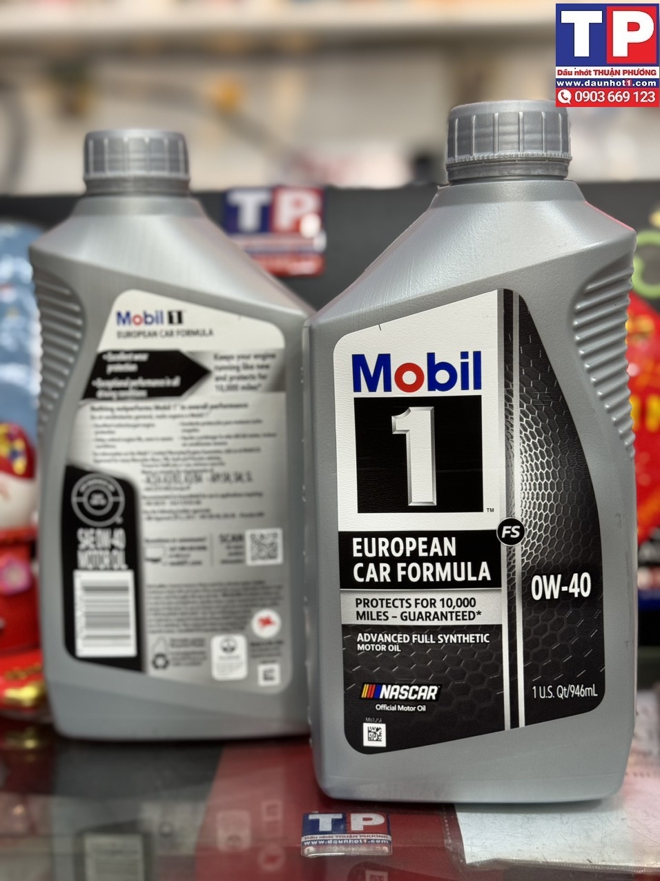 Nhớt Mobil 1 0W40  European Car Formula 946ml