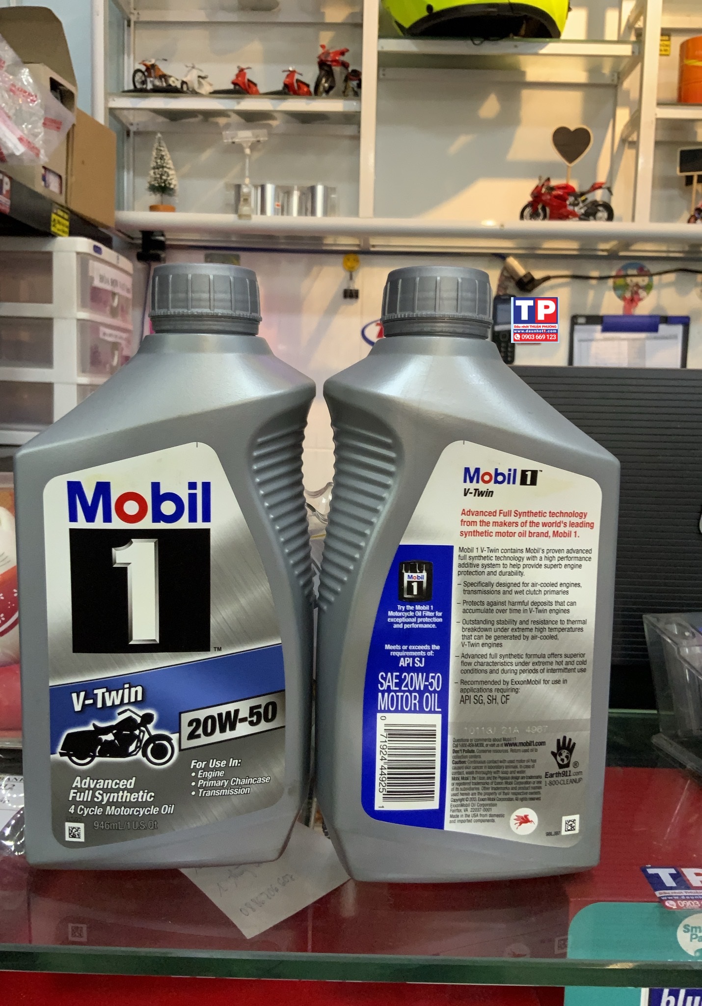 Nhớt Mobil 1 V-Twin 20W50 4T 946ml