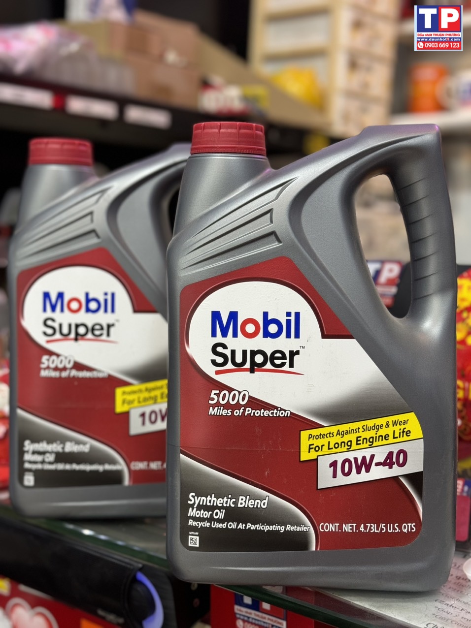 Nhớt Mobil Super 5000 10W40 4.73L