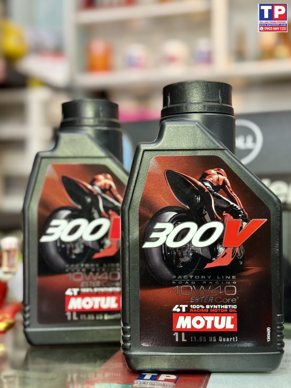Nhớt Motul 300V 10W40 Sản xuất Tại Pháp 1L