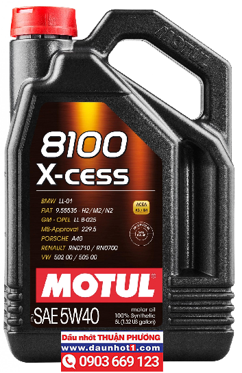 Nhớt Motul 8100 X-cess 5W40 5L