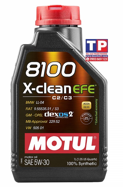 Nhớt Motul 8100 X-Clean EFE 5W30 1L