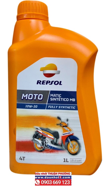 Nhớt Repsol Moto Matic SINTETICO 4T 10W30 MB 1L