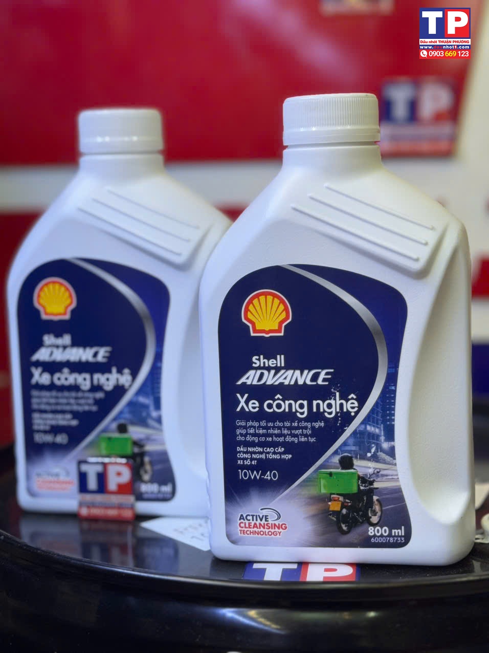 Nhớt xe số Shell Advance Xe Công Nghệ 10W40 800ml