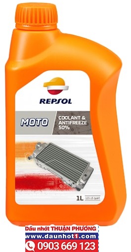 Nước Làm Mát Repsol MOTO COOLANT ANTIFREEZE 50% 1L