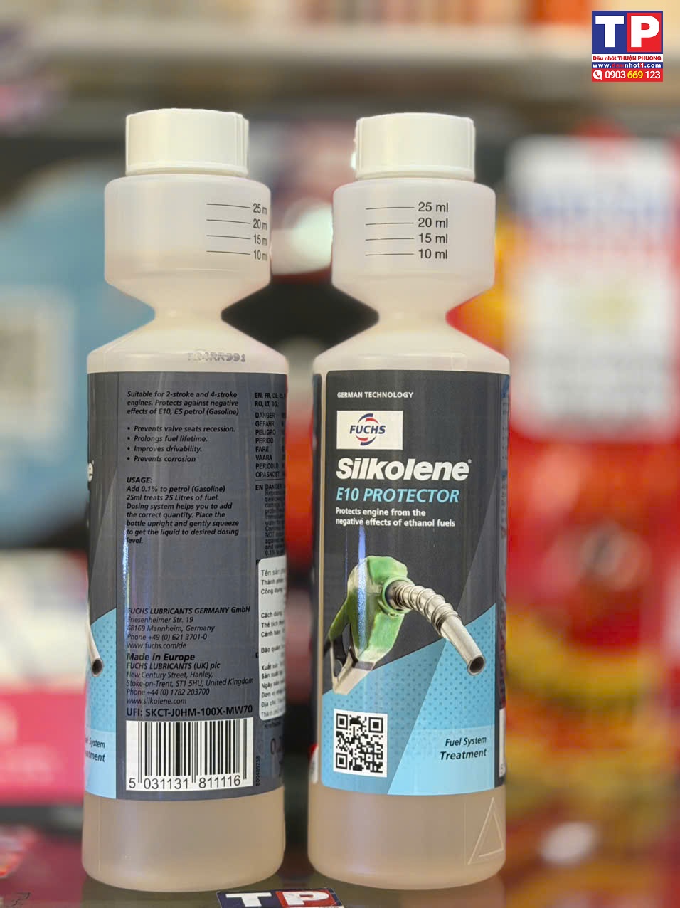 Phụ gia xăng E10 FUCHS SILKOLENE E10 PROTECTOR ADDITIVE 250ml